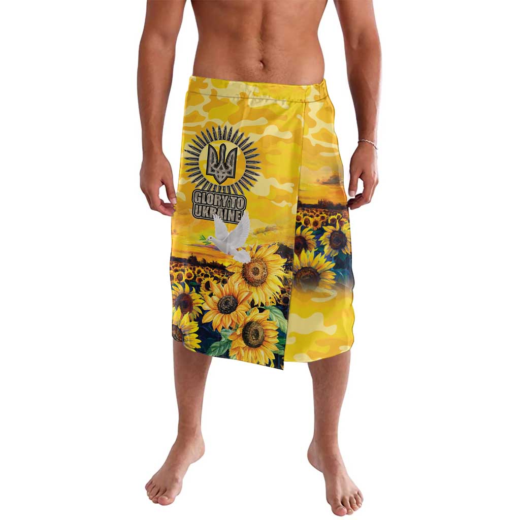 Glory to Ukraine Lavalava Sunflower Field Modern Art