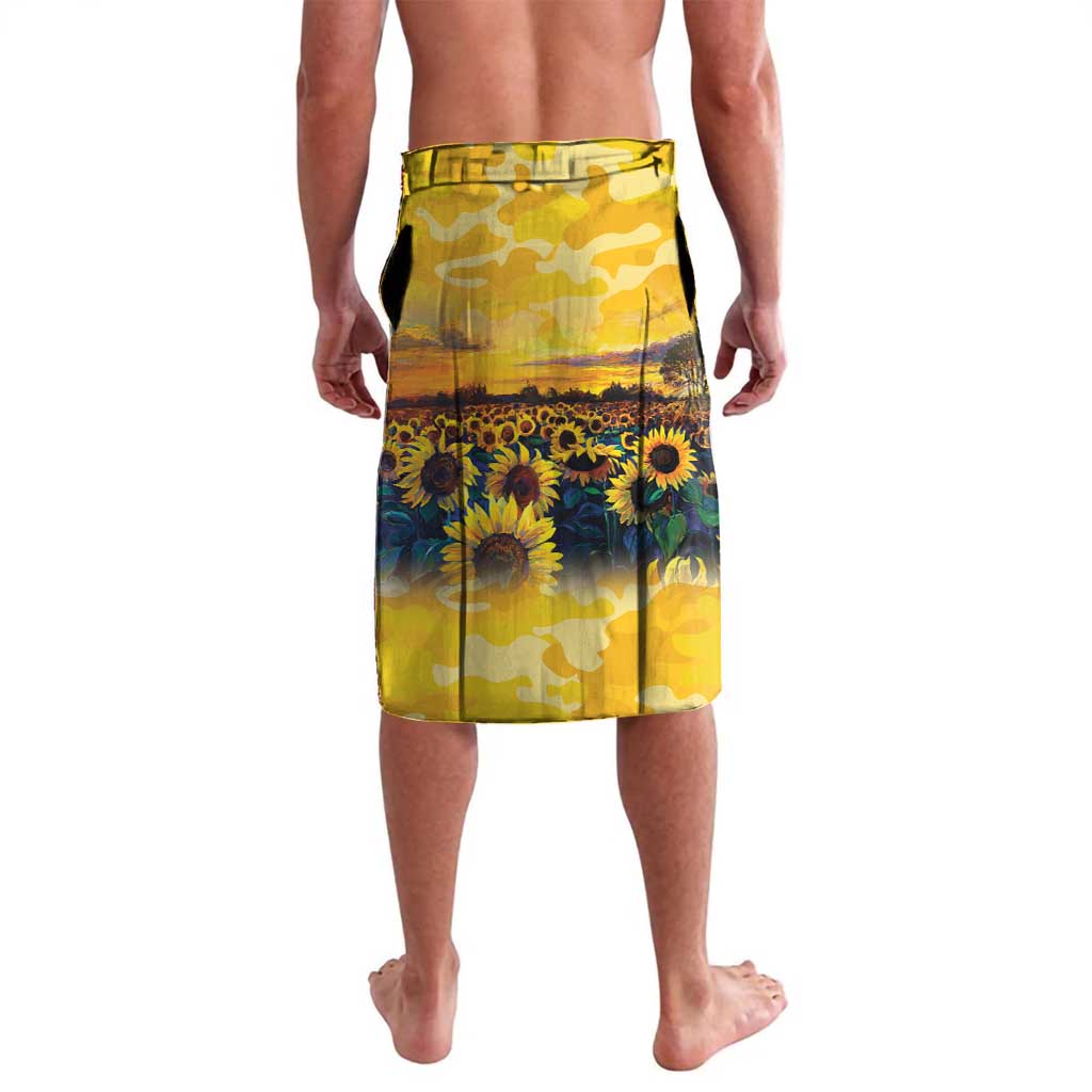 Glory to Ukraine Lavalava Sunflower Field Modern Art