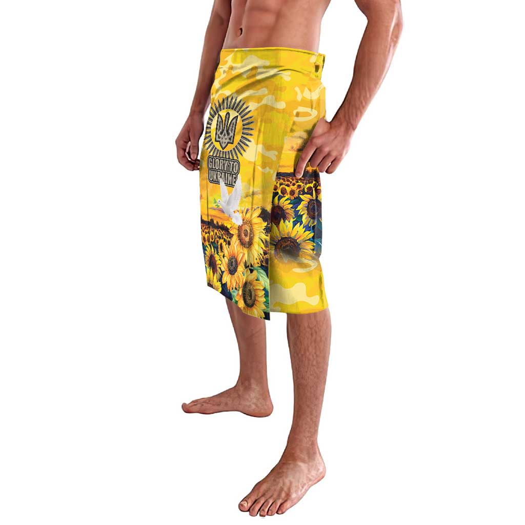 Glory to Ukraine Lavalava Sunflower Field Modern Art