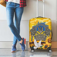 Glory to Ukraine Luggage Cover Sunflower Field Modern Art
