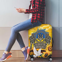 Glory to Ukraine Luggage Cover Sunflower Field Modern Art
