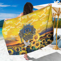 Glory to Ukraine Sarong Sunflower Field Modern Art