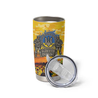 Glory to Ukraine Tumbler Cup Sunflower Field Modern Art