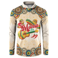 Mamacita Cinco De Mayo Spirit Button Sweatshirt