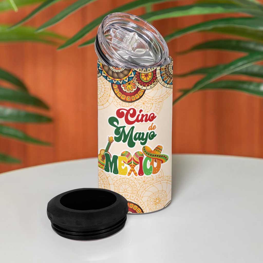 Mamacita Cinco De Mayo Spirit 4 in 1 Can Cooler Tumbler
