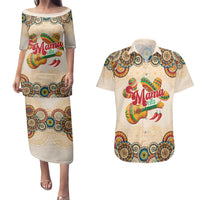 Mamacita Cinco De Mayo Spirit Couples Matching Puletasi and Hawaiian Shirt