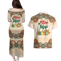 Mamacita Cinco De Mayo Spirit Couples Matching Puletasi and Hawaiian Shirt