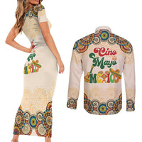 Mamacita Cinco De Mayo Spirit Couples Matching Short Sleeve Bodycon Dress and Long Sleeve Button Shirt
