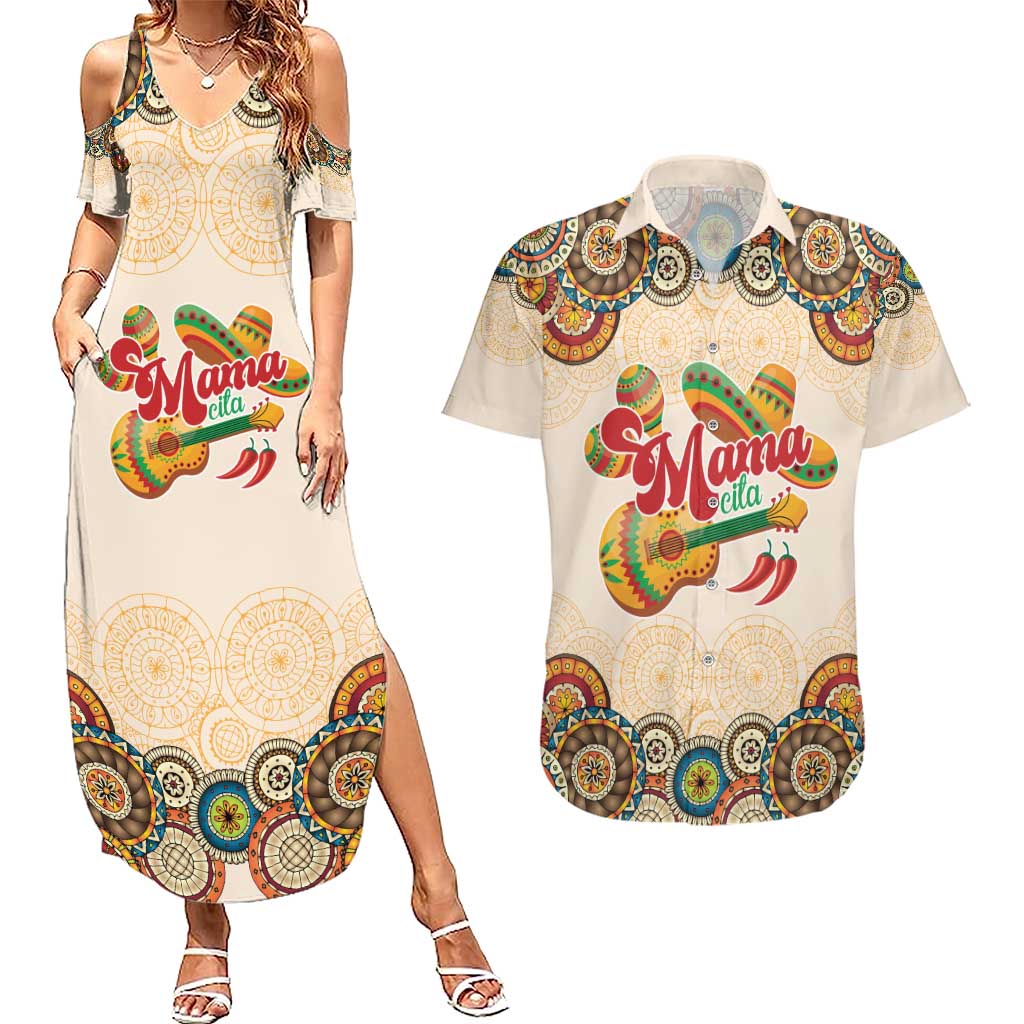 Mamacita Cinco De Mayo Spirit Couples Matching Summer Maxi Dress and Hawaiian Shirt