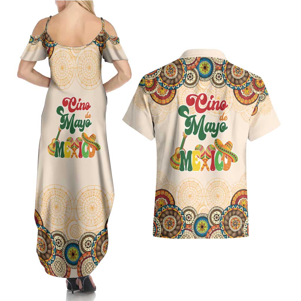 Mamacita Cinco De Mayo Spirit Couples Matching Summer Maxi Dress and Hawaiian Shirt