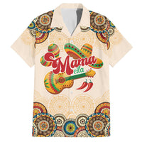 Mamacita Cinco De Mayo Spirit Family Matching Off The Shoulder Long Sleeve Dress and Hawaiian Shirt