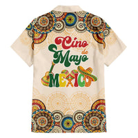 Mamacita Cinco De Mayo Spirit Family Matching Off The Shoulder Long Sleeve Dress and Hawaiian Shirt