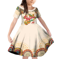 Mamacita Cinco De Mayo Spirit Family Matching Off Shoulder Short Dress and Hawaiian Shirt