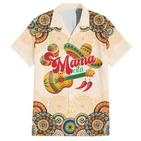 Mamacita Cinco De Mayo Spirit Family Matching Off Shoulder Short Dress and Hawaiian Shirt