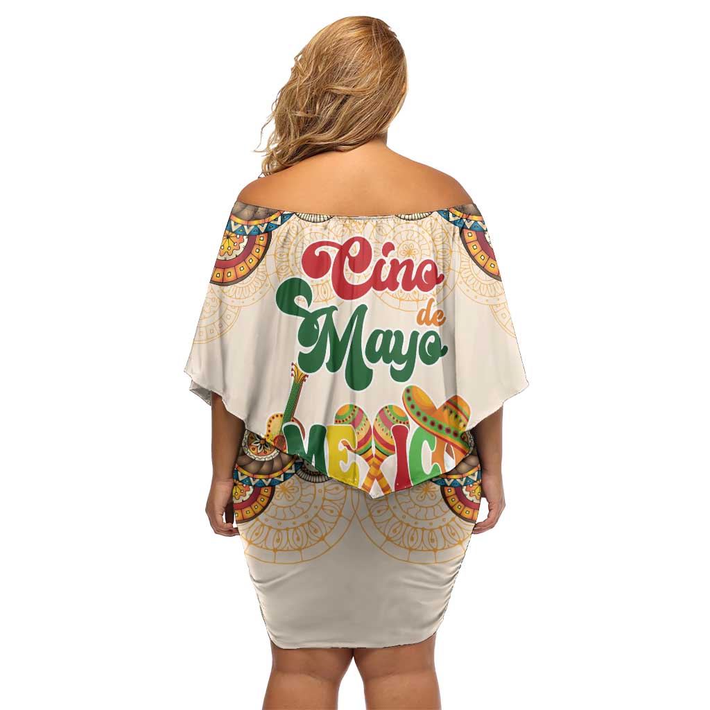 Mamacita Cinco De Mayo Spirit Family Matching Off Shoulder Short Dress and Hawaiian Shirt