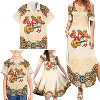 Mamacita Cinco De Mayo Spirit Family Matching Summer Maxi Dress and Hawaiian Shirt