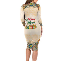 Mamacita Cinco De Mayo Spirit Long Sleeve Bodycon Dress