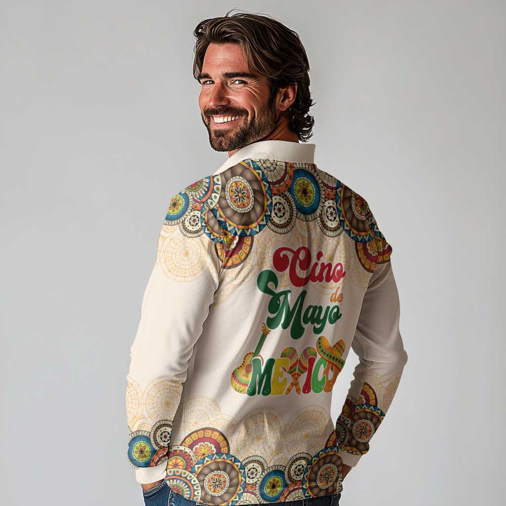 Mamacita Cinco De Mayo Spirit Long Sleeve Polo Shirt