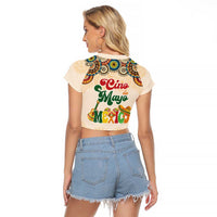 Mamacita Cinco De Mayo Spirit Raglan Cropped T Shirt