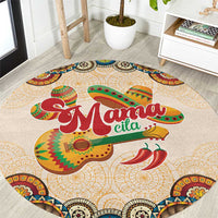 Mamacita Cinco De Mayo Spirit Round Carpet