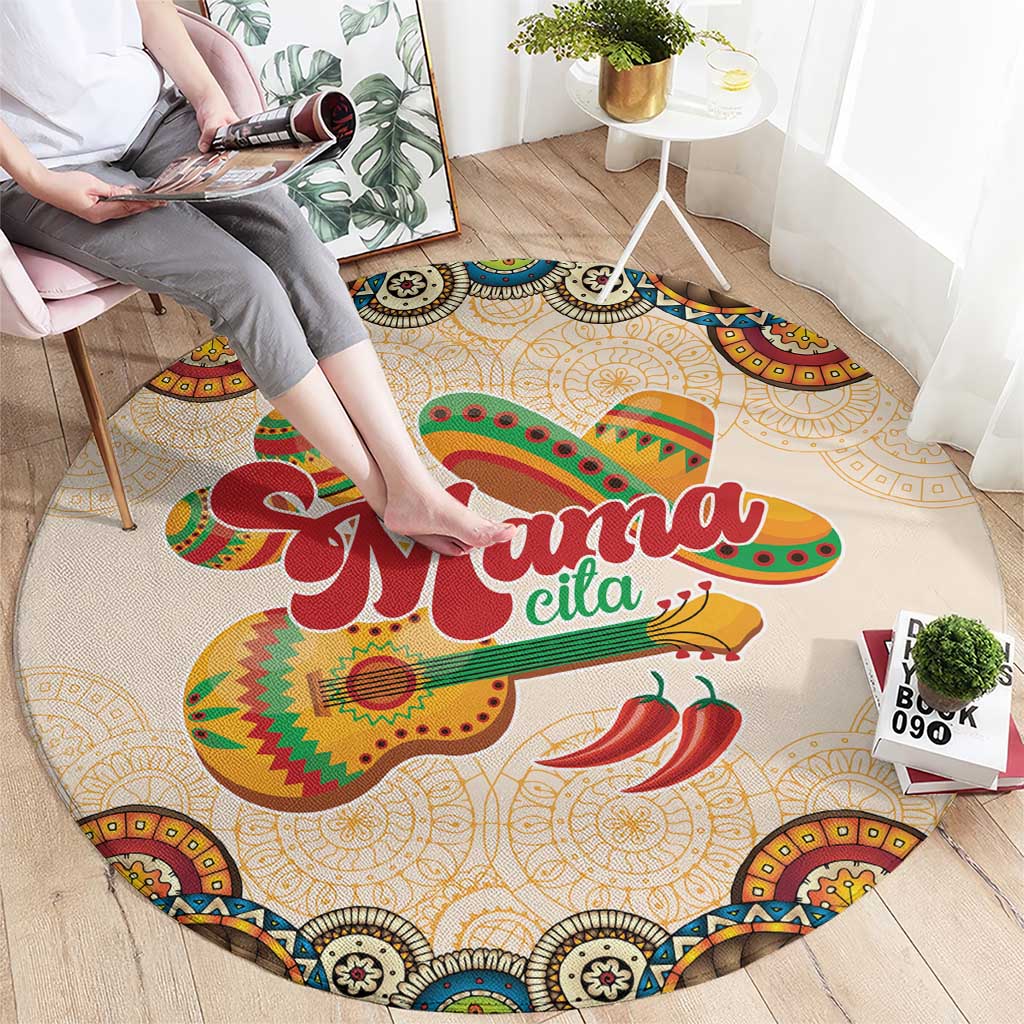 Mamacita Cinco De Mayo Spirit Round Carpet