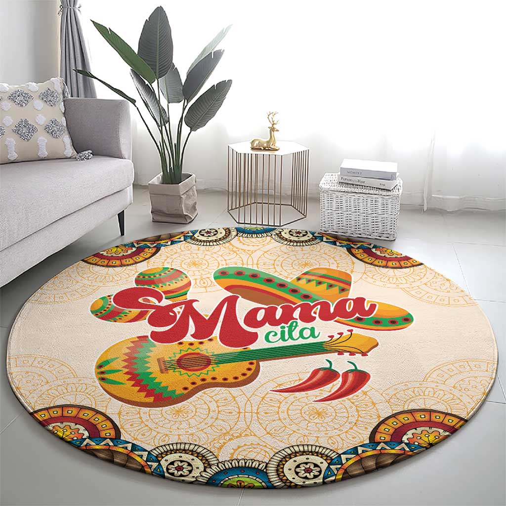 Mamacita Cinco De Mayo Spirit Round Carpet