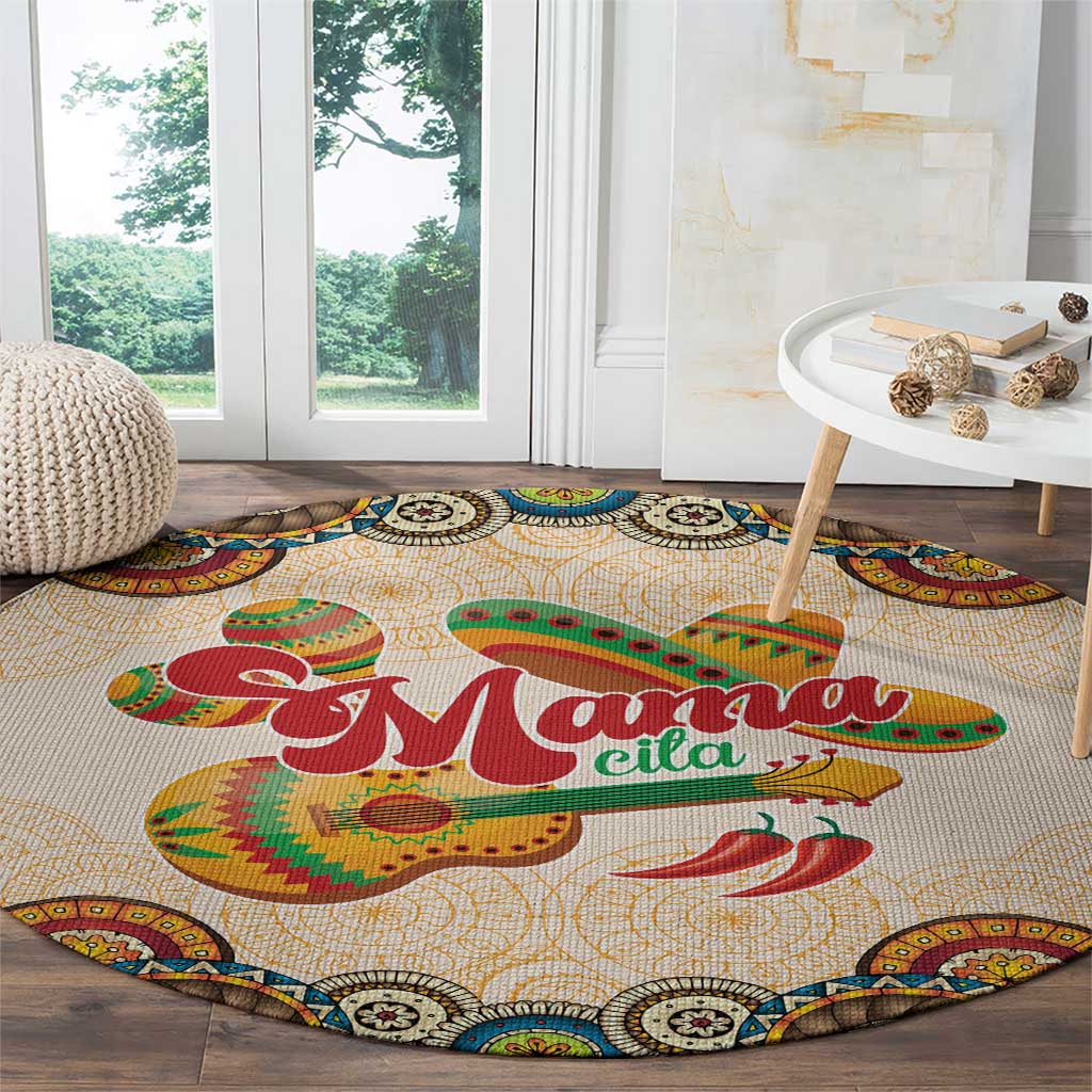 Mamacita Cinco De Mayo Spirit Round Carpet
