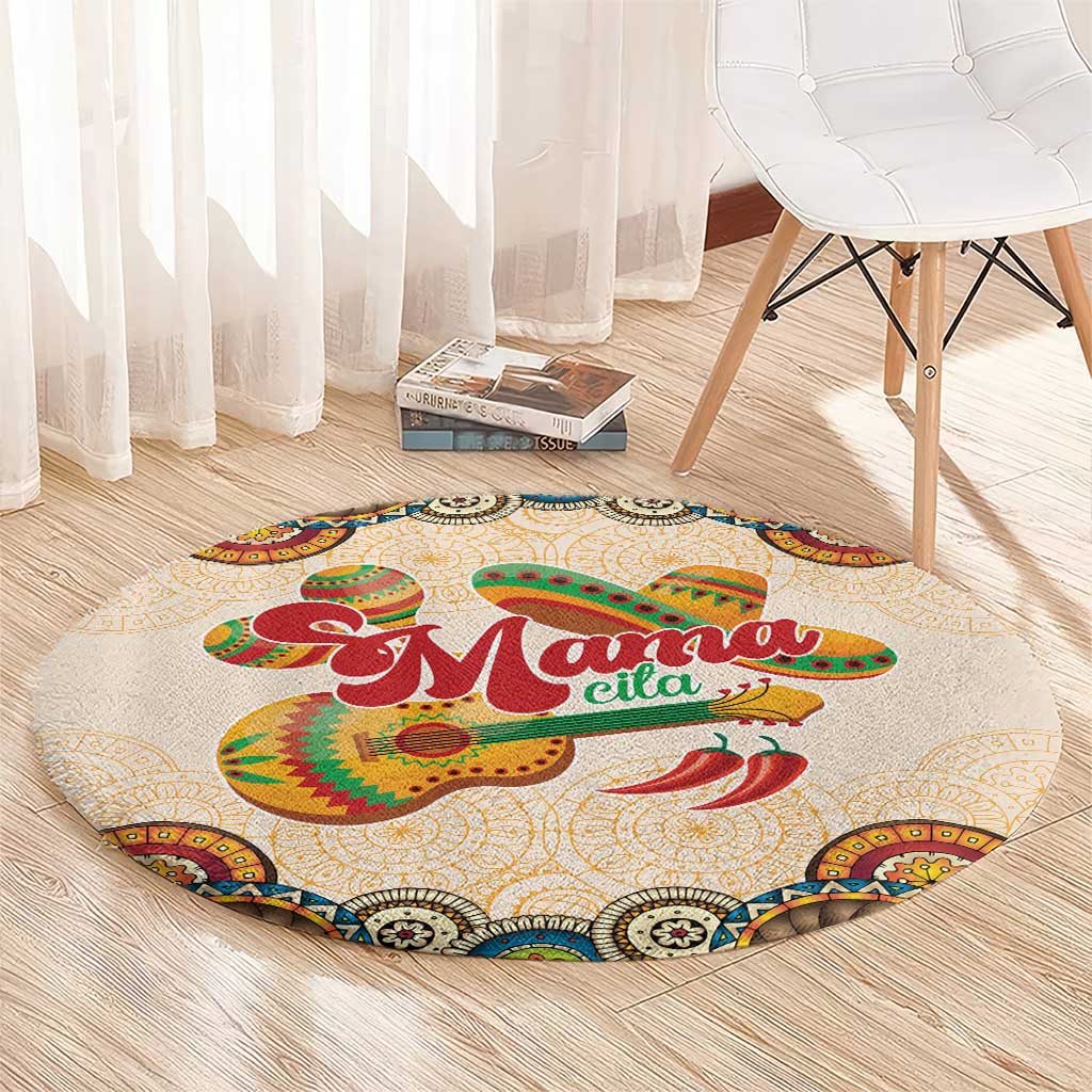 Mamacita Cinco De Mayo Spirit Round Carpet