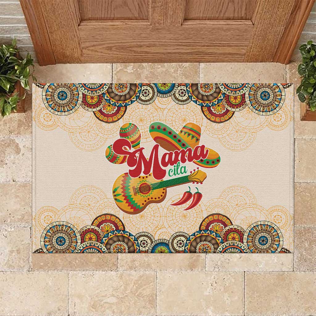 Mamacita Cinco De Mayo Spirit Rubber Doormat