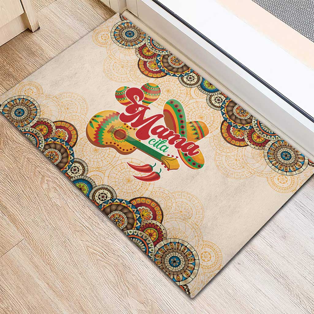 Mamacita Cinco De Mayo Spirit Rubber Doormat