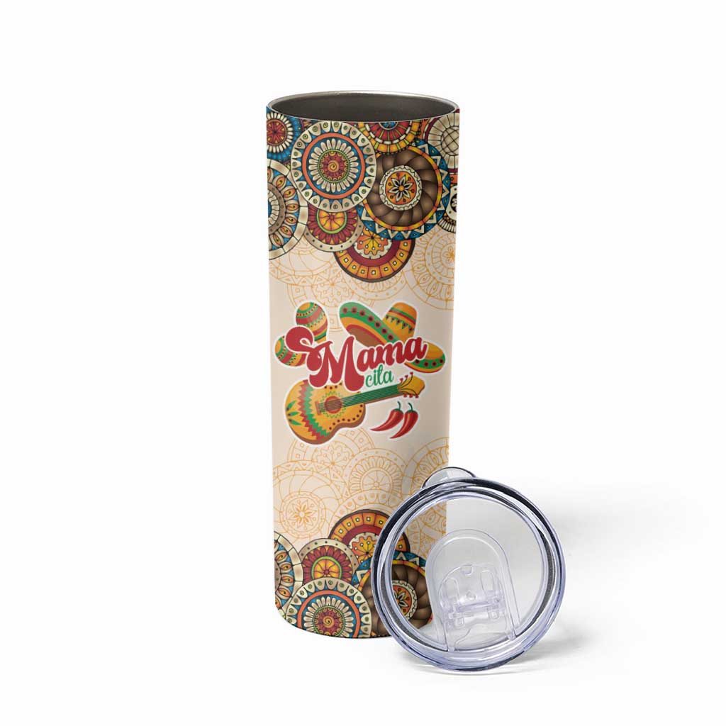 Mamacita Cinco De Mayo Spirit Skinny Tumbler