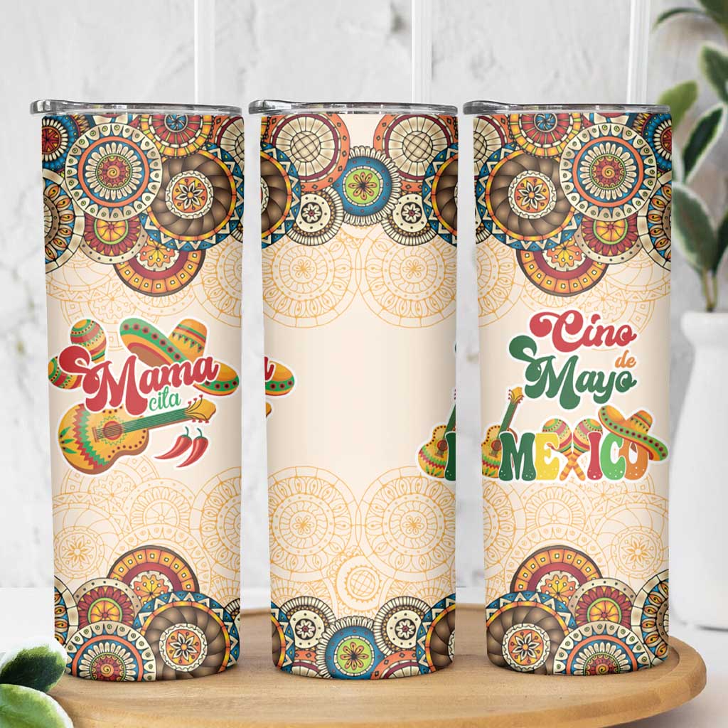 Mamacita Cinco De Mayo Spirit Skinny Tumbler