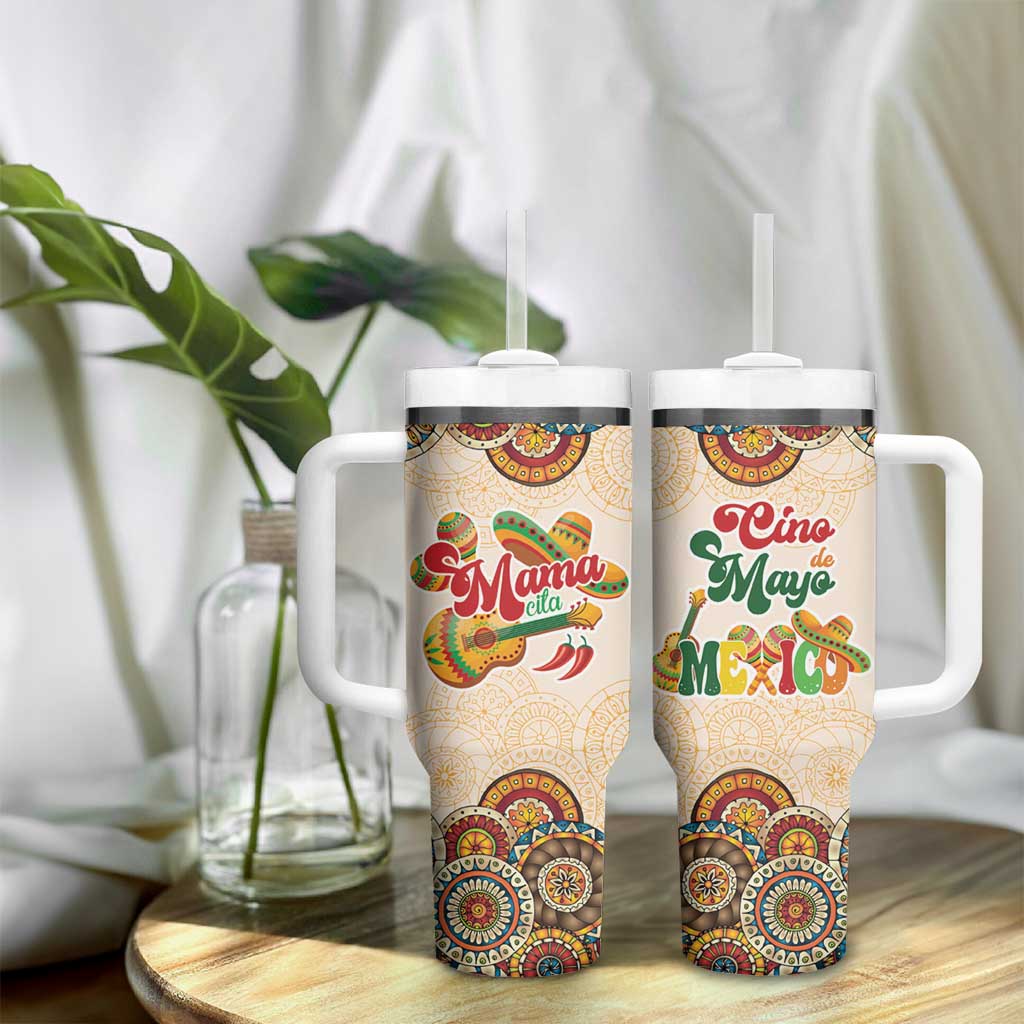 Mamacita Cinco De Mayo Spirit Tumbler With Handle