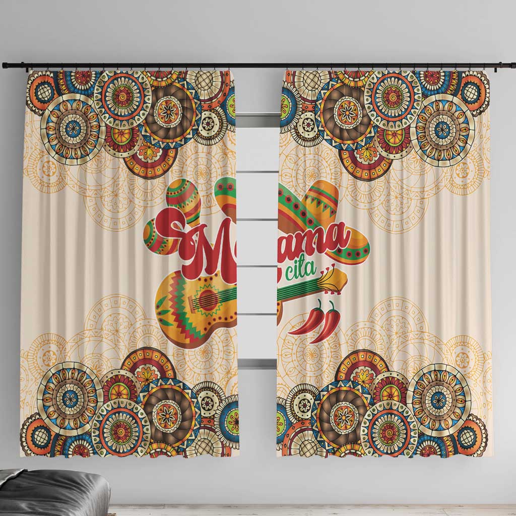 Mamacita Cinco De Mayo Spirit Window Curtain