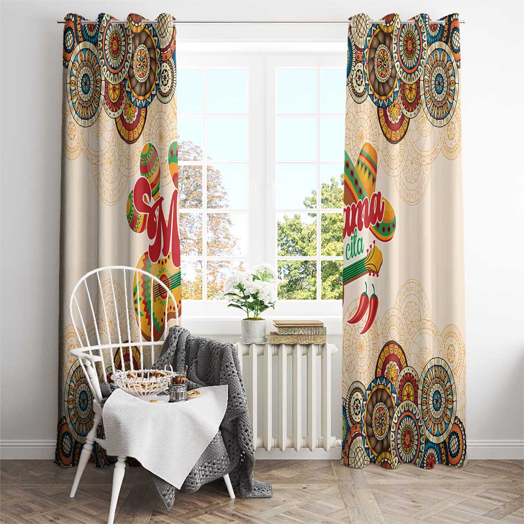 Mamacita Cinco De Mayo Spirit Window Curtain