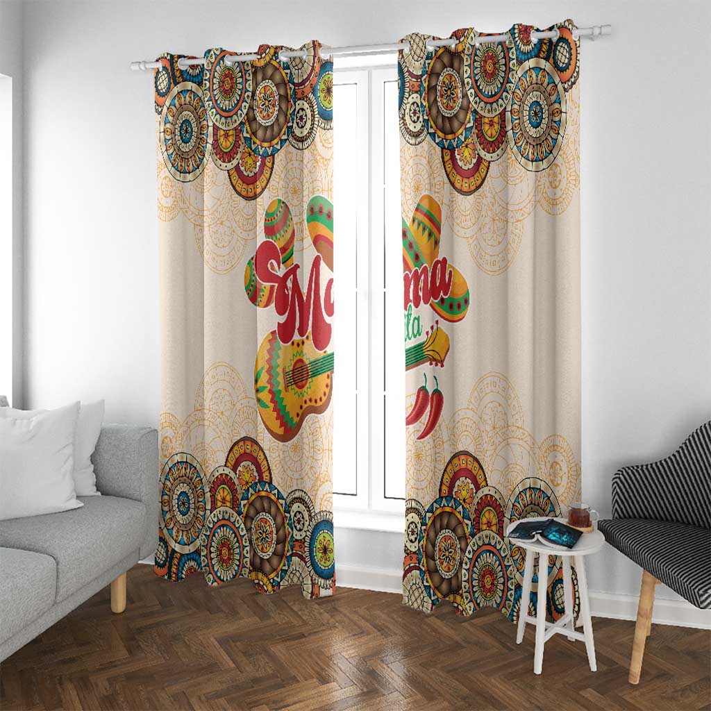 Mamacita Cinco De Mayo Spirit Window Curtain