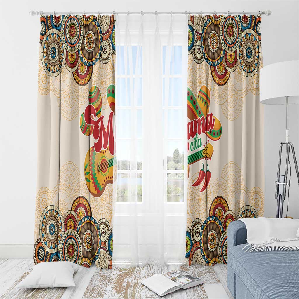 Mamacita Cinco De Mayo Spirit Window Curtain