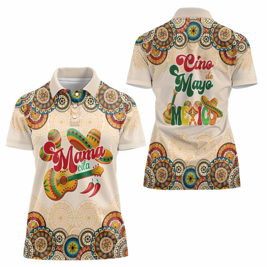 Mamacita Cinco De Mayo Spirit Women Polo Shirt