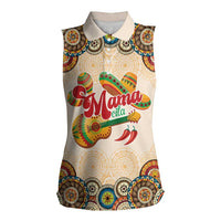 Mamacita Cinco De Mayo Spirit Women Sleeveless Polo Shirt