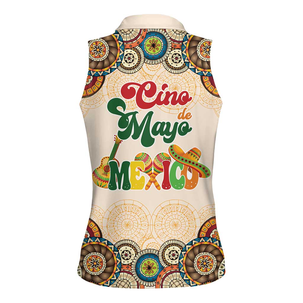 Mamacita Cinco De Mayo Spirit Women Sleeveless Polo Shirt