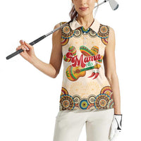 Mamacita Cinco De Mayo Spirit Women Sleeveless Polo Shirt