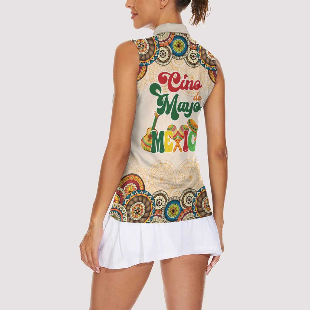 Mamacita Cinco De Mayo Spirit Women Sleeveless Polo Shirt