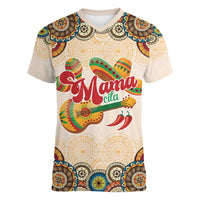 Mamacita Cinco De Mayo Spirit Women V-Neck T-Shirt