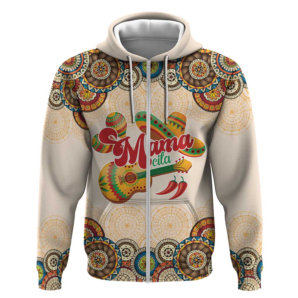 Mamacita Cinco De Mayo Spirit Zip Hoodie