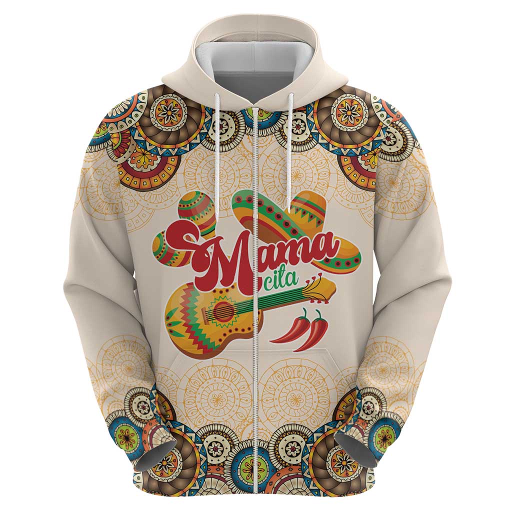 Mamacita Cinco De Mayo Spirit Zip Hoodie