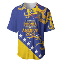 Custom Bosnia Football Dream 2026 Baseball Jersey Take Me To America