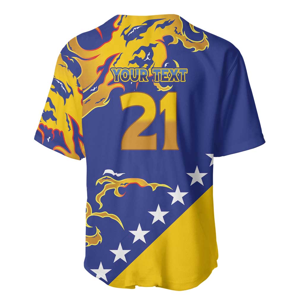 Custom Bosnia Football Dream 2026 Baseball Jersey Take Me To America