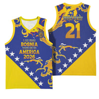 Custom Bosnia Football Dream 2026 Basketball Jersey Take Me To America