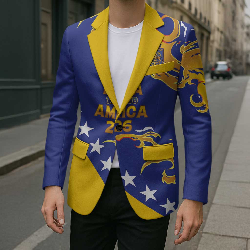 Custom Bosnia Football Dream 2026 Blazer Take Me To America