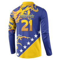 Custom Bosnia Football Dream 2026 Button Sweatshirt Take Me To America